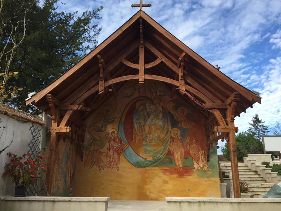 Fresque au sanctuaire de Pellevoisin