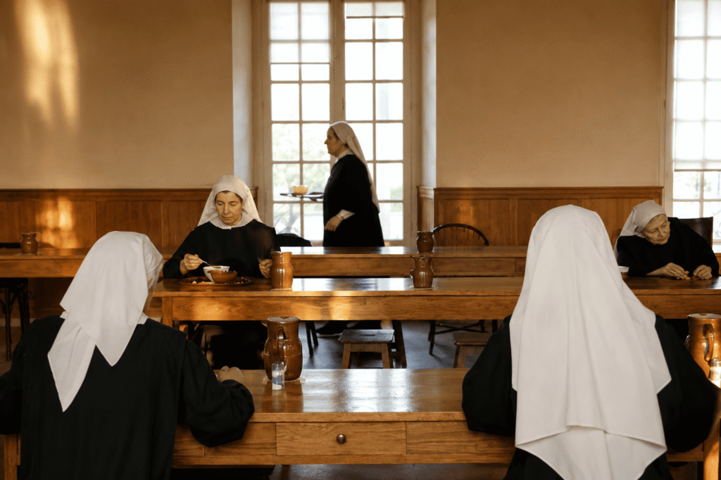 Repas en Monastère