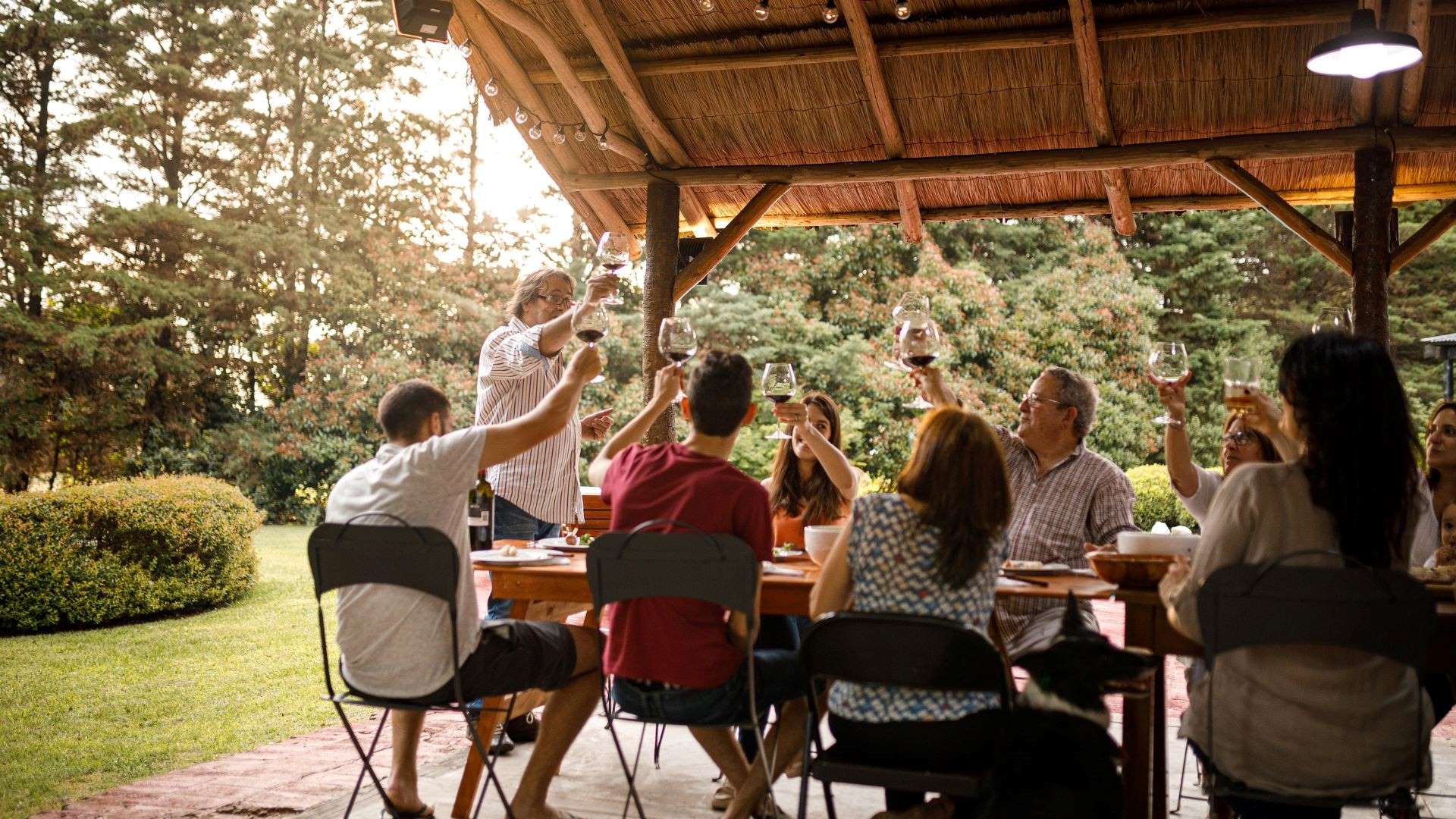 Shared meal with a Christian group