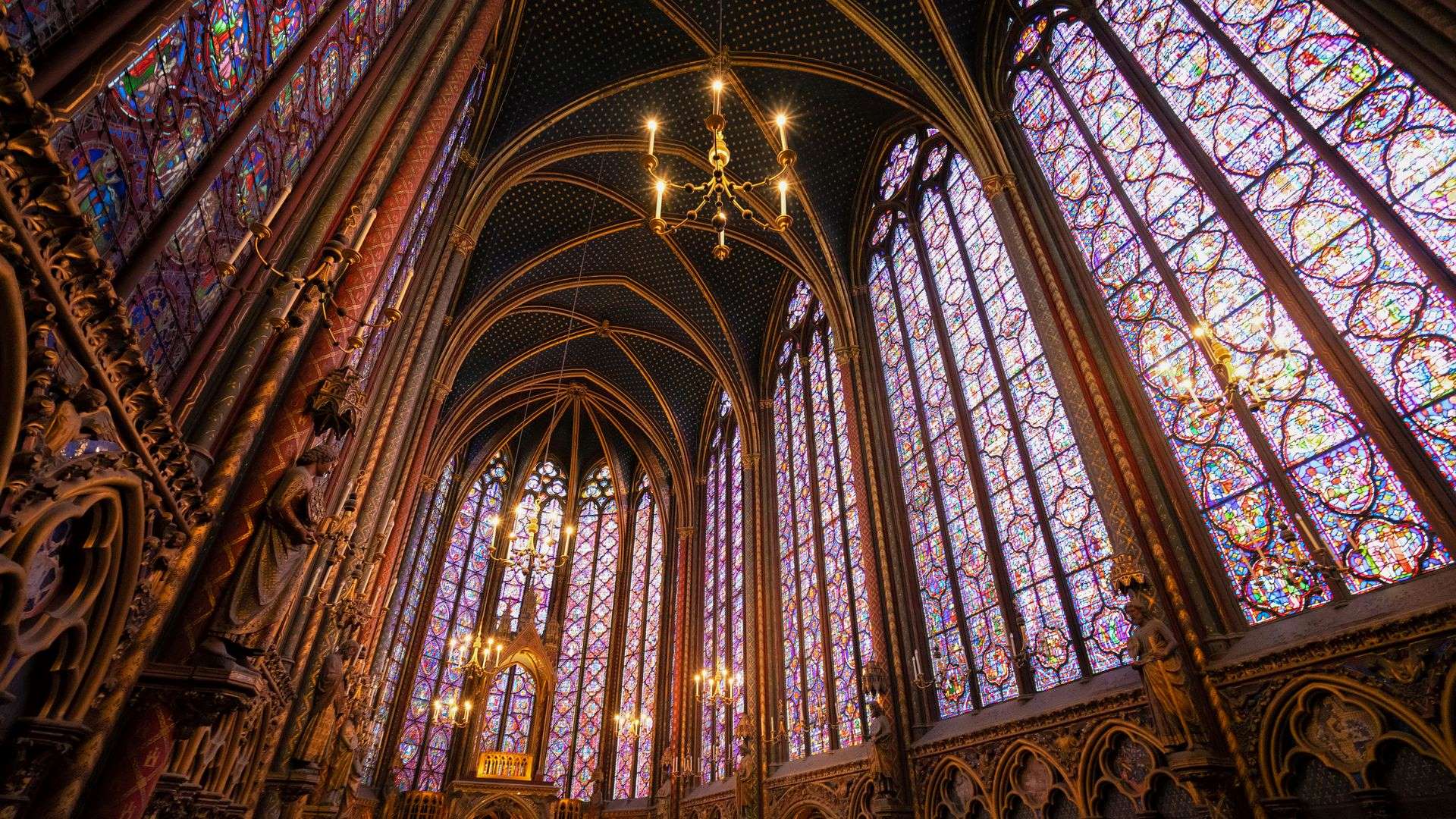 Stained glass windows of Sainte-Chapelle