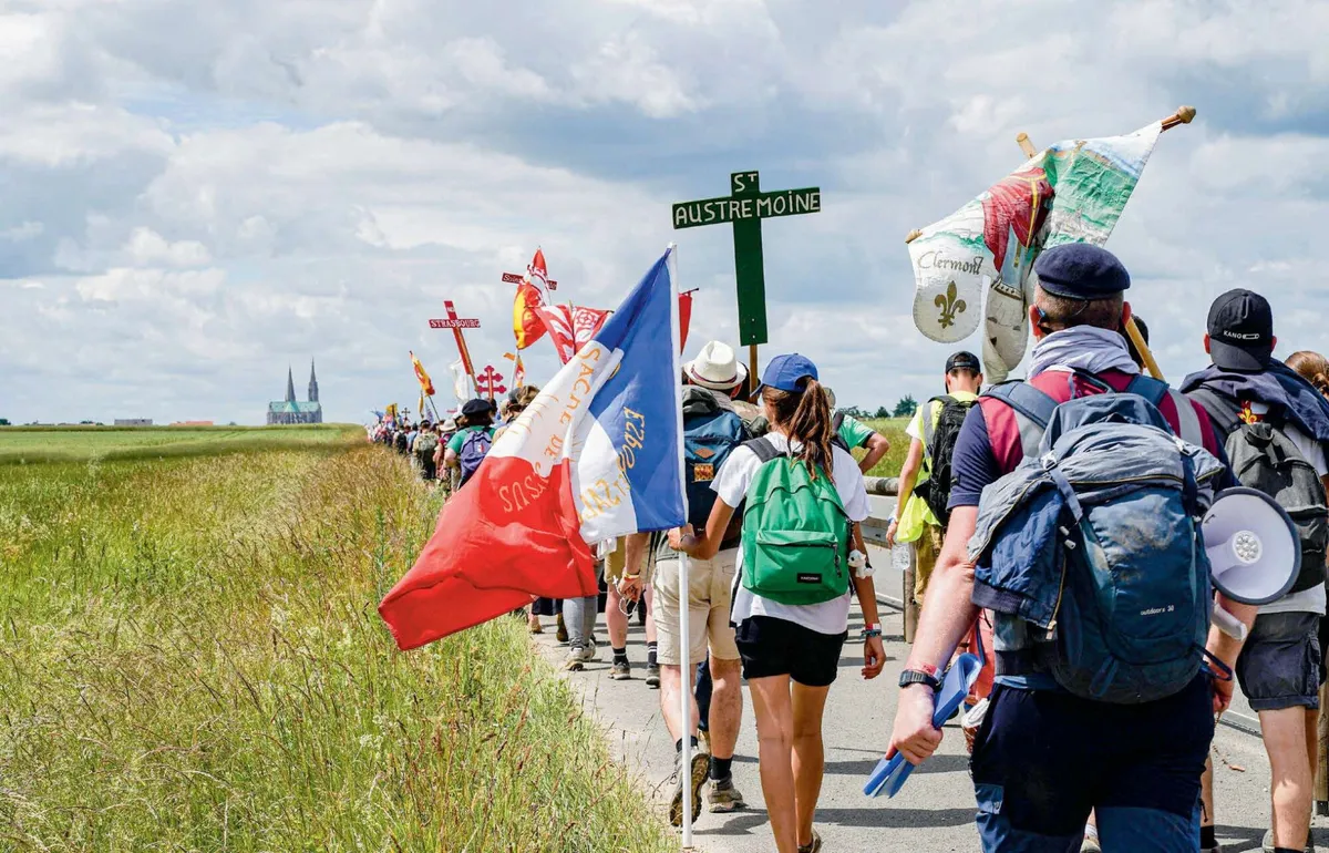 Walking pilgrimage in France