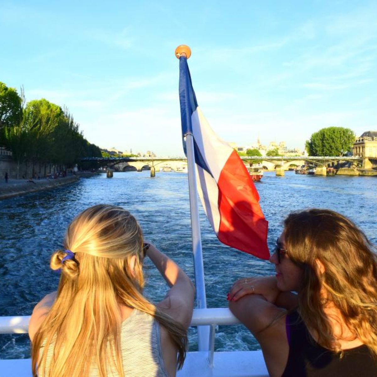 Christian school group on a Seine River cruise