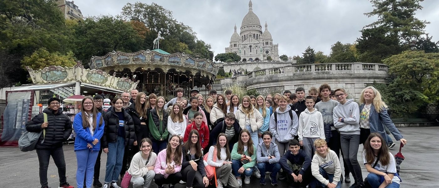 Catholic group at the Sacré-Cœur Basilica in Montmartre