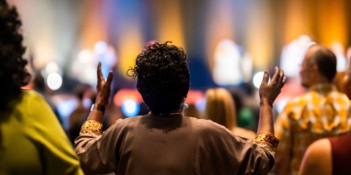 Praise night in church