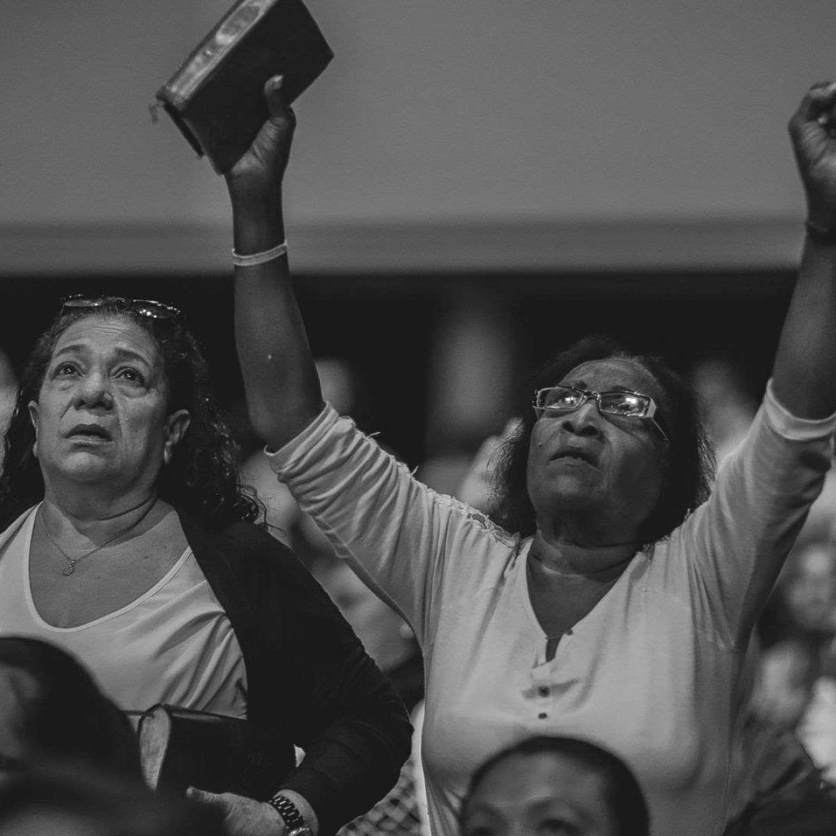 Praise night in a local church