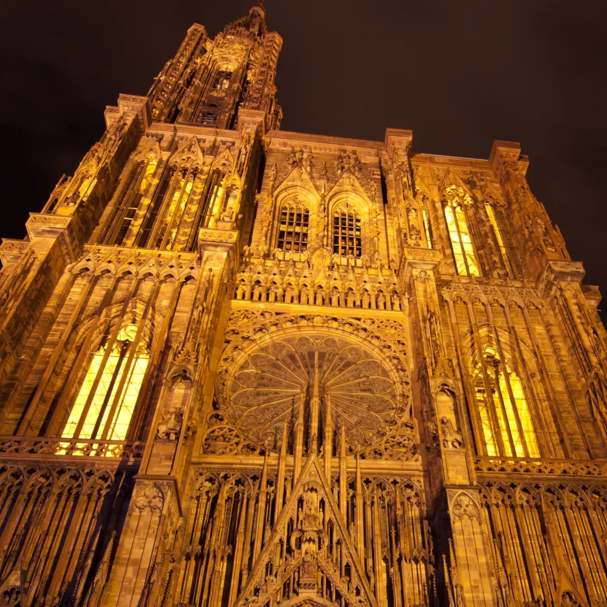 Strasbourg Cathedral by Night