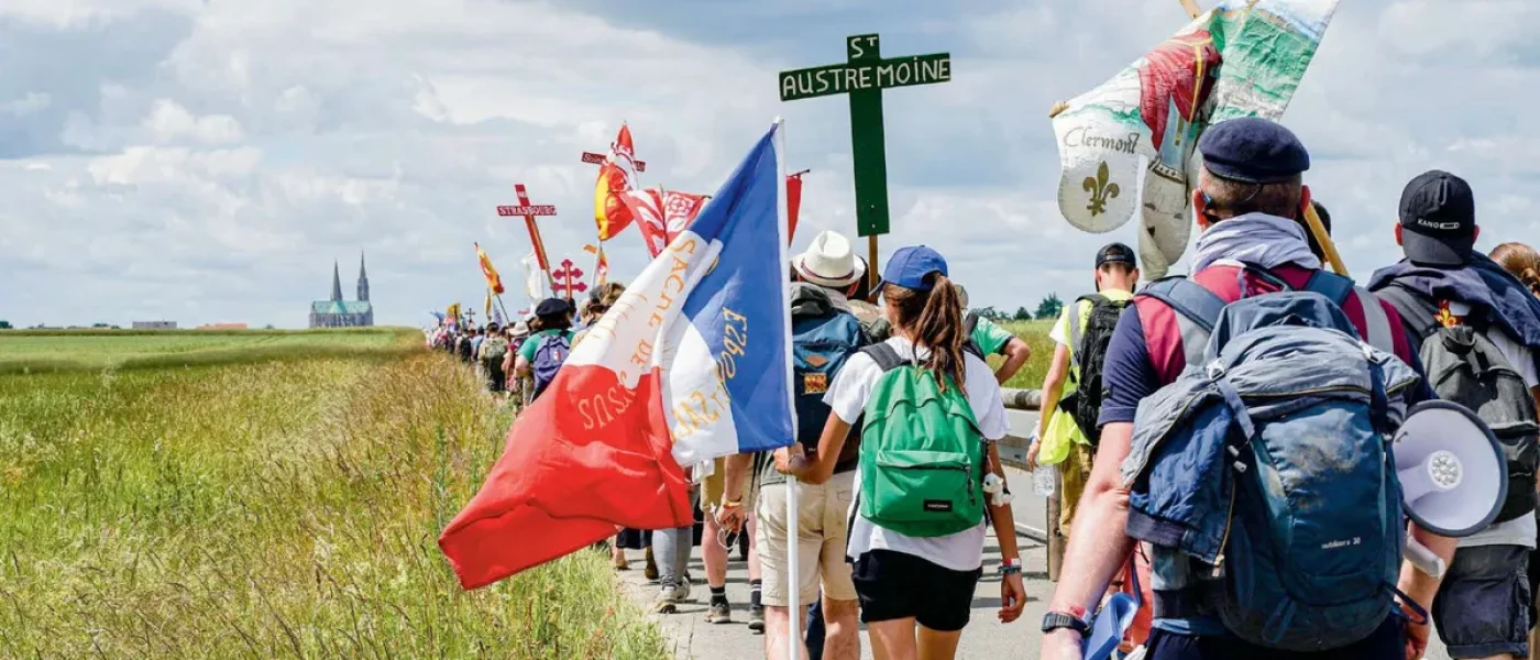 Walking pilgrimage in France